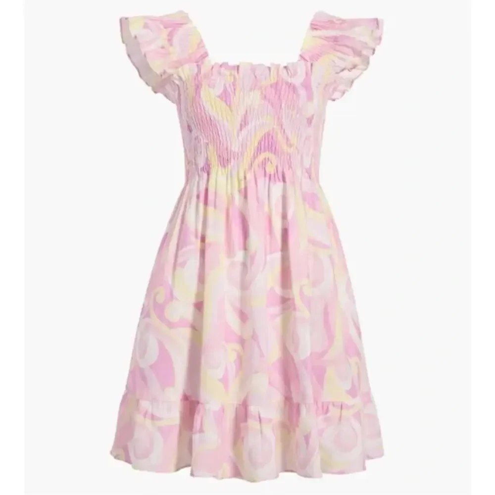 Hill House Pink and Yellow Mini Dress - Picture 1 of 15